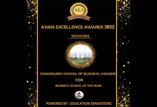  Business has been awarded as Business School of the year by Asian Excellence Award 2022.